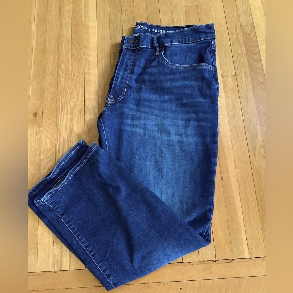 Men’s Arizona straight leg denim jeans size 36 x 29